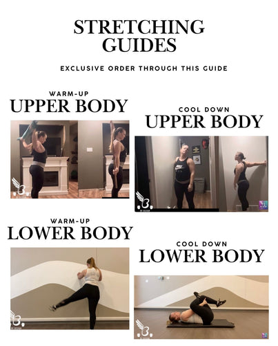 STRETCHING GUIDES - Upper & Lower Body (Warm-up & Cool Down) w/ Videos
